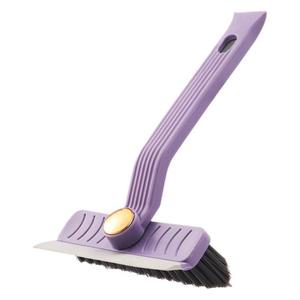 Brosse rotative 4-en-1 en nylon pour le nettoyage des fentes, idéale pour les sols en carrelage de salle de bain, multifonctionnelle avec raclette rotative - Product Image 5