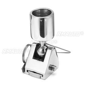 Conector de bisagra giratorio 180° para cubierta de barco, herraje marino de acero inoxidable, pulido a espejo, duradero, resistente al óxido, reutilizable - Product Image 3