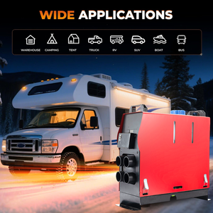 Nouvelle vente chaude 2025 12V/24V 2KW Chauffage intégré au diesel automobile avec télécommande Réservoir de carburant de 5L pour camion caravane - Product Image 2