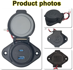 Prise de charge rapide pour voiture 12-24V IP67 18W PD3.0 Type C 65W QC USB, montage sur panneau, pour <span class=keywords><strong>camping</strong></span>-<span class=keywords><strong>car</strong></span>, bateau, marine, <span class=keywords><strong>camping</strong></span>-<span class=keywords><strong>car</strong></span>, automobile - Product Image 2