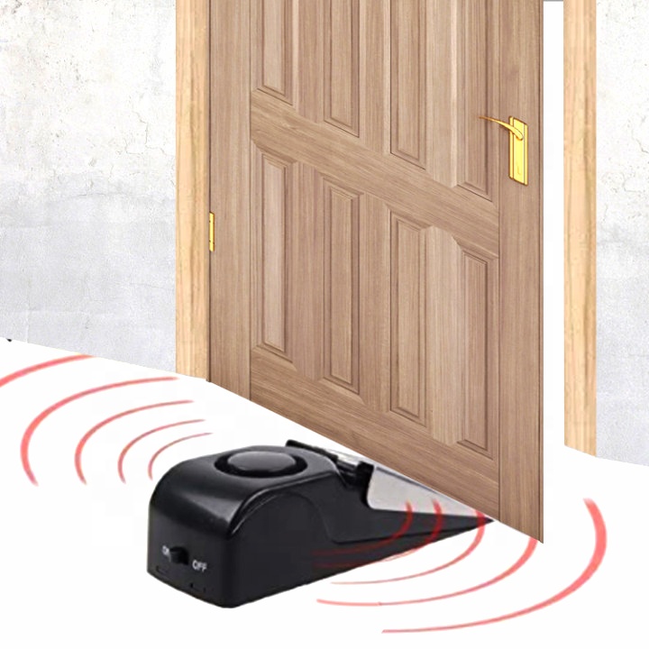 Alarma de seguridad para puerta de viaje, dispositivo portátil de acero inoxidable con sirena