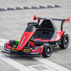 Kart Elétrico Infantil de Corrida 24V com Pedal e Volante, Quatro Rodas, Plástico, Alimentado por Bateria, Diversão de Corrida para Crianças - Product Image 6