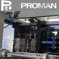 Machine de soufflage automatique de bouteilles PET de 100 ml à 2 L pour la fabrication de bouteilles d'eau, d'huile, de boissons et de contenants alimentaires en plastique par étirage-soufflage de préformes.