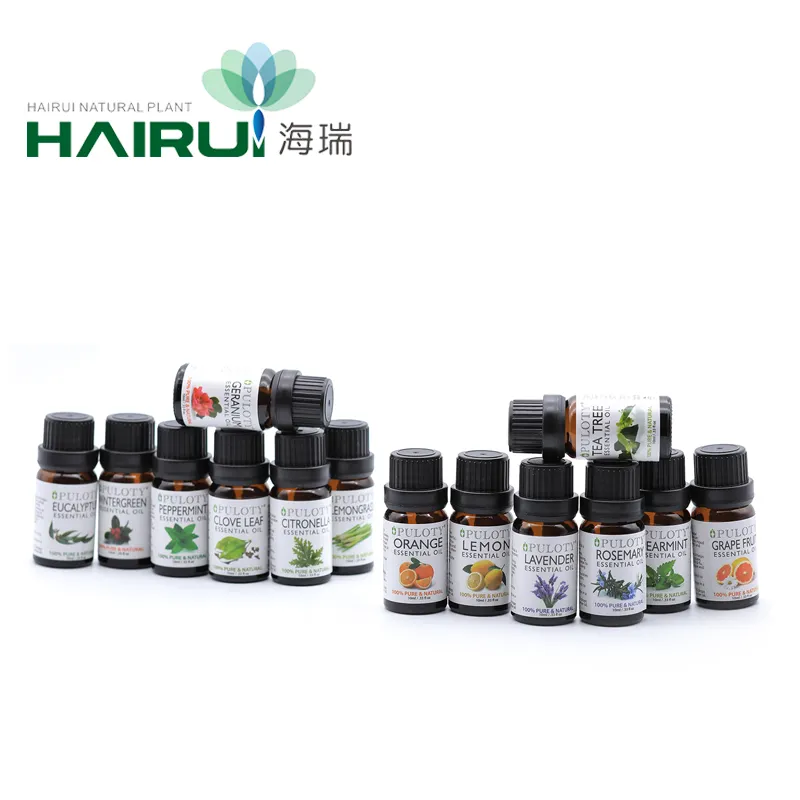 Diffuser Essentiële Olie Set-6 Pack, 10Ml (Eucalyptus, Lavendel, Citroen, Sinaasappel, Pepermunt, Tea Tree Olie)