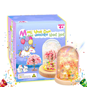 Create Your Own <strong>Magical</strong> Mini Plant Garden in a Jar DIY Light up Unicorn Terrarium <strong>Kit</strong> for Kids with LED <strong>Mushroom</strong> Lights/ - Product Image 3