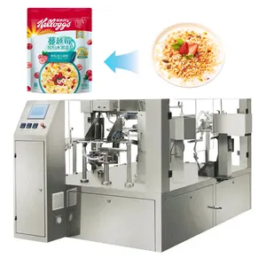 Full Automatic Food Granule Bag Packing Machines Instant Oatmeal Cereal Oats Doypack Packing Machine