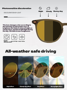 Multifunction Night Vision Goggles <strong>Polarized</strong> Anti-high Beam Glasses Drivers Driving Night Anti-glare Photochromic Glasses - Product Image 6