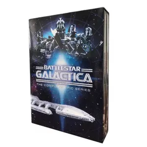 أقراص تصوير أفلام برامج التلفاز أقراص مطبوعة كاملة بطباعة المصنع أقراص DVD مكونة من مجموعات صناديق أفلام Battlestar Galactica 10 أقراص DVD
