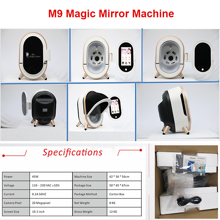 Spa Scalp Analysis Machine Dermatoscope Lampara Para Faciales