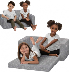 Sofá Infantil Modular 2 en 1 Personalizado de Fábrica al por Mayor 2026, Sofá Infantil Convertible a Sillón - Product Image 2