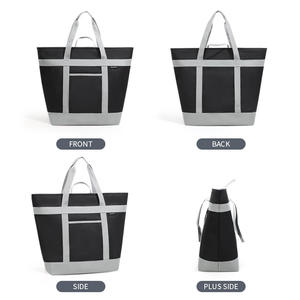 กระเป๋าโท้ทปิกนิกผ้าอ๊อกซ์ฟอร์ดพับได้มีฉนวนกันความร้อนความจุขนาดใหญ่แบบพกพา - Product Image 4