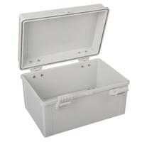 Boîte de distribution électrique étanche IP66 en ABS avec charnières, certifiée CE, 400x300x170, pour extérieur, plage de température