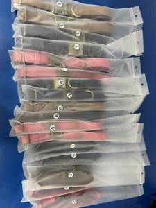 Kahverengi Pembe Yumuşak Mikrofiber Deri Ağır Hizmet Tipi Ayarlanabilir Boş Köpek Tasması OEM Hızlı Çıkartılabilir Metal Tokalı - Product Image 5