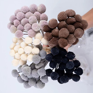 Arrangement de fleurs conservées Craspedia <span class=keywords><strong>rose</strong></span> bon marché et de haute qualité Fleurs décoratives pour la décoration de mariage à la maison - Product Image 3
