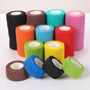Bandages Cohésifs Médicaux Auto-Adhésifs Déchirables Cening, Respirants, Résistants à l'Eau, en Coton, Largeur 5 cm, Longueur 4,5 m, Multi - Product Image 2