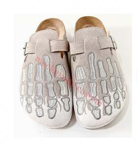 Pantuflas Personalizadas de Alta Calidad, Sandalias de Gamuza, Piel, EVA Antideslizantes, Piel Genuina, Pantuflas con Soporte de Arco para Mujer - Product Image 1