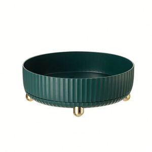 Hot Sale Desktop Turntable Round Fruit Storage Tray Plastic Storage Rotary Tray Kitchen <b>Rack</b> Seasoning Bottle Storage Tray - Product Image 5