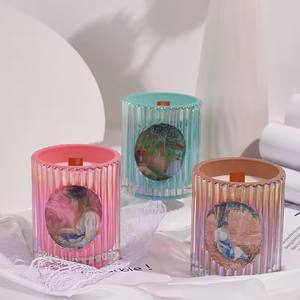 Vela perfumada de lujo sin humo de cera de soja para decoración del hogar con diseño de columna romana Retro al por mayor - Product Image 6