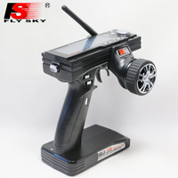 FS-GT3B 2.4GHz 3CH pistolet poignée RC émetteur avec récepteur pour voiture bateau camion système de télécommande écran LCD