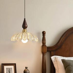 Lustre moderne en acrylique avec abat-jour en forme de fleur, base en laiton, LED dimmable 6000K lumière du jour, IP54, AC, pour salon, suspendu, CRI90, 3 ans de garantie - Product Image 2