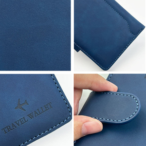 Dompet Pemegang Paspor untuk Pria, Dompet Kulit Tipis untuk Paspor, Cocok untuk Perjalanan Keluarga - Product Image 6