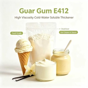 Goma de <span class=keywords><strong>Guar</strong></span> en Polvo Sin OMG, Certificada Halal y Kosher, Buen Estabilizador y Espesante Sinergético para Repostería Sin Gluten - Product Image 1