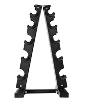 Support de fitness pour haltères, arbre vertical en acier et métal avec logo personnalisé, support de rangement hexagonal large pour haltères