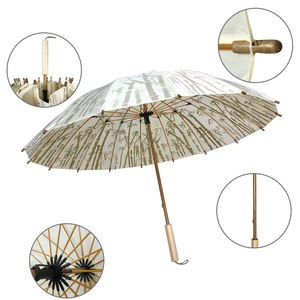 OVIDA 16k bambou <span class=keywords><strong>parapluie</strong></span> chinois nervures en fibre de verre manche en bois <span class=keywords><strong>parapluie</strong></span> <span class=keywords><strong>traditionnel</strong></span> <span class=keywords><strong>japonais</strong></span> - Product Image 2