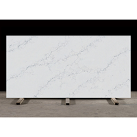 Dalle de pierre artificielle en quartz Calacatta Statuario blanc certifiée NSF, moderne et de qualité supérieure, pour cuisine et salle de bain