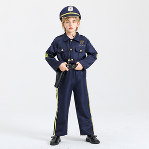 Fantaisie Halloween jeu de rôle tenues officier de Police habiller enfants Cosplay fête carrière Police uniforme tenues Costume pour la fête - Product Image 4