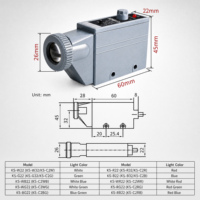 Capteur photoélectrique de haute précision KS-C2W/C2G/C2R/C2B, sortie NPN, 10-30V DC, laser à points pour ligne d'emballage automatique