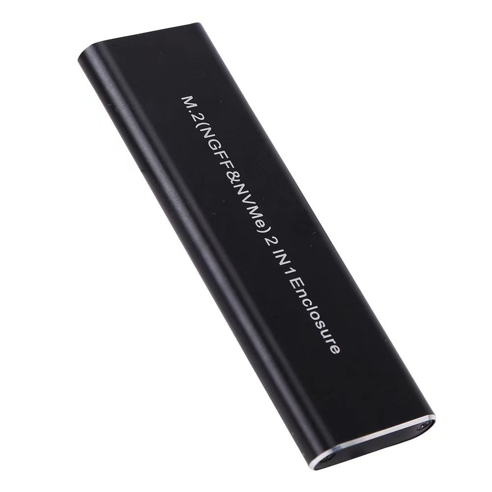 Usb3.1 Type C M2 Ssd Nvme Case USB C 10Gbps Sata Ngff 2230 2242 2260 2280 B Key M Key B+M Key M.2 Ngff Ssd Case Aluminum Case
