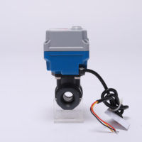Vanne à boisseau sphérique électrique en pvc mini vanne à boisseau sphérique électrique à sécurité intégrée