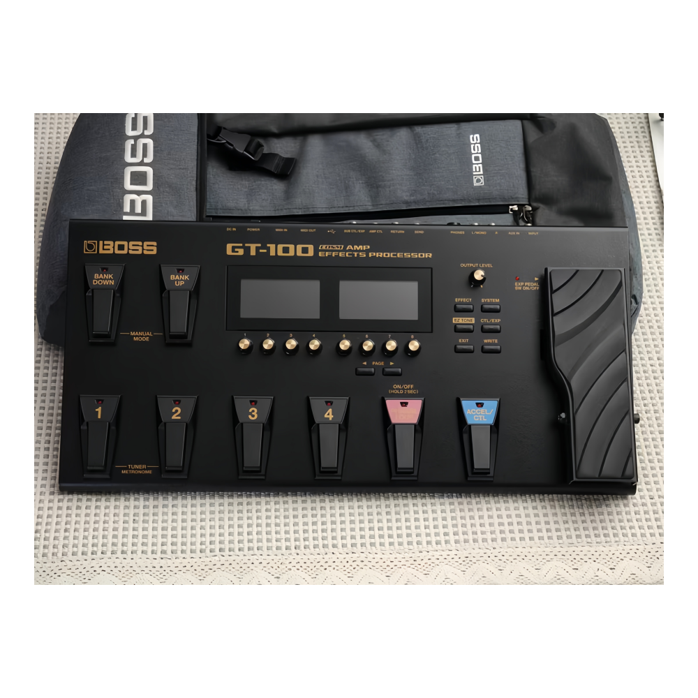 JELO Second-Hand Boss GT-100 Guitar Multi-Effects Pedal - 95% New