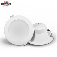 Plafonnier LED encastré en grille AU SAA PC+aluminium 18W, découpe 195~215mm, pour la maison