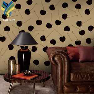 कस्टम गुलाबी चेरी पोलका डॉट्स मूरल वॉलपेपर बच्चों के लिए वाटरप्रूफ और एंटी-स्टैटिक बेबी वॉल पेपर - Product Image 5