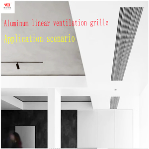 Offre limitée : Grille de ventilation amovible en aluminium, diffuseur d'air linéaire à fentes, grille de ventilation pour plafond et mur - Product Image 4
