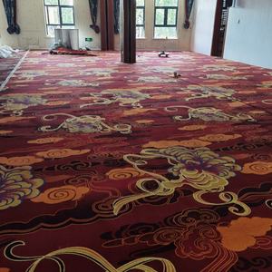 Moquette ignifuge imprimée, résistante à l'usure, design mural, pour hôtel, couloir, salle de banquet, club de billard, salle à manger, cinéma - Product Image 4