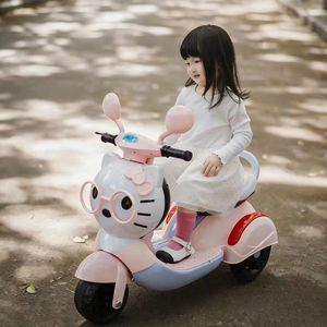 <span class=keywords><strong>Patinete</strong></span> <span class=keywords><strong>Eléctrico</strong></span> para Niños de 1 a 3 Años, Unisex, con Control Remoto, Recargable, Marco de Plástico, Logotipo de Cara de Gato de Dibujos Animados - Product Image 4