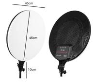 Panneau lumineux vidéo LED pour la photographie Lampe à remplissage annulaire 10 pouces Télécommande 3000K-6500K Dimmable pour Youtube Shoot Live Streaming