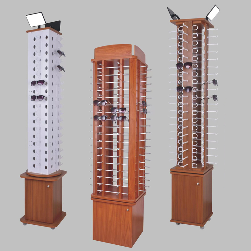 Optical Store Wooden Wall Mounted Cosmetics