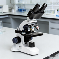 Microscope biologique binoculaire CL-120S, objectifs achromatiques, plateau mobile, grossissement 40X-640X, éclairage LED pour laboratoire