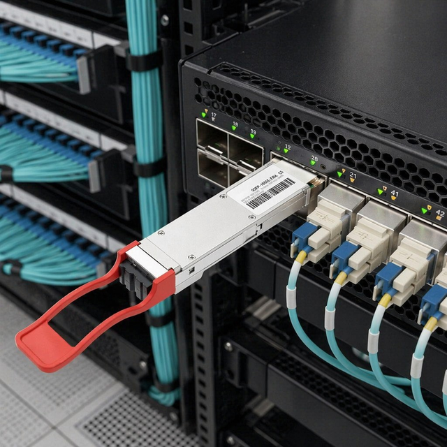 Premium 100G QSFP28 ER4 40km OM4 1310nm FTTH Fiber Optic Transceiver with DDM for Data Center Telecom