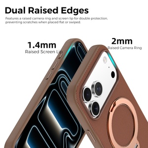 เคสโทรศัพท์แม่เหล็กแบบทอเทคโนโลยีล้ำสมัยสำหรับ iPhone 17 16 15 14 13 12 Pro Max 17 Air พร้อม 360 °   ฝาครอบกันกระแทกแบบมีขาตั้ง - Product Image 6