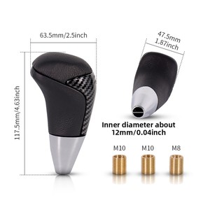 Universal Carbon Fiber &amp; Leather Gear Shift Knob for Honda Toyota Modified <strong>Car</strong> <strong>Accessories</strong> <strong>in</strong> Stock Discount - Product Image 6