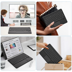 Teclado Inalámbrico Bluetooth Blackview K2 con Panel Táctil para iPad Mini, Teclado de Membrana de Tamaño Completo de 102 Teclas para Tablet, Negro - Product Image 5