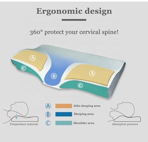 Oreiller orthopédique en mousse à mémoire de forme, dispositif de traction cervicale, pour le cou - Product Image 2