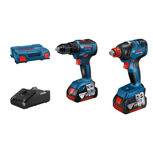 GDX 18V-200 Kit Driver di impatto GSB 18V-55 trapano a percussione 2 X 4Ah batterie agli ioni di litio 06019 j2208 - Product Image 2