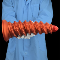 Jouets sexuels : Plug anal géant en silicone liquide à picots filetés, grande taille, pour auto-plaisir, fisting et dilatation anale, godemiché