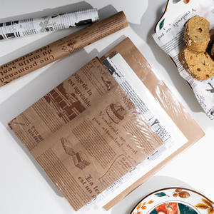 Non patinata biodegradabile <span class=keywords><strong>carta</strong></span> Sandwich a prova di olio imballaggio <span class=keywords><strong>alimentare</strong></span> <span class=keywords><strong>per</strong></span> Hamburger specialità <span class=keywords><strong>carta</strong></span> marrone - Product Image 1